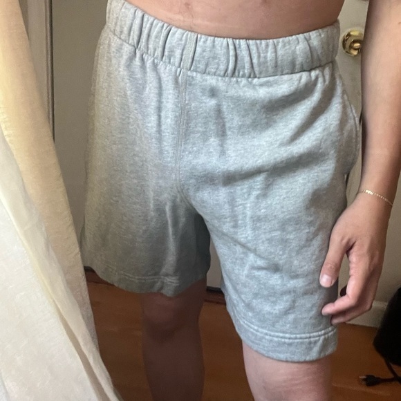 Lady White Co Gray French Terry Men's S Casual Sweat Shorts - Picture 6 of 6
